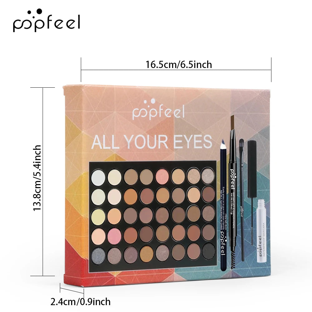 All-in-One Makeup Set- Eyeshadow, Eyeliner & Mascara